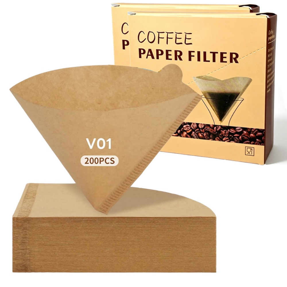 Coffee Equipment Distributor - กรองกาแฟแบบกรวย 200 ชิ้น # กระดาษกรองกาแฟ 2