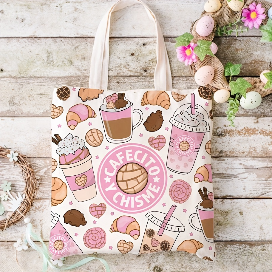 Coffee Equipment Travel Bag - กระเป๋าผ้าแคนวาสพิมพ์ลาย A Love Heart Coffee Stamp