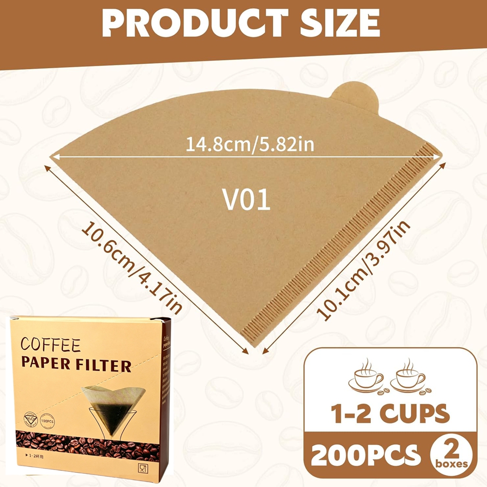 กรองกาแฟแบบกรวย 200 ชิ้น # กระ - Coffee Equipment Distributor บทวิจารณ์และราคา