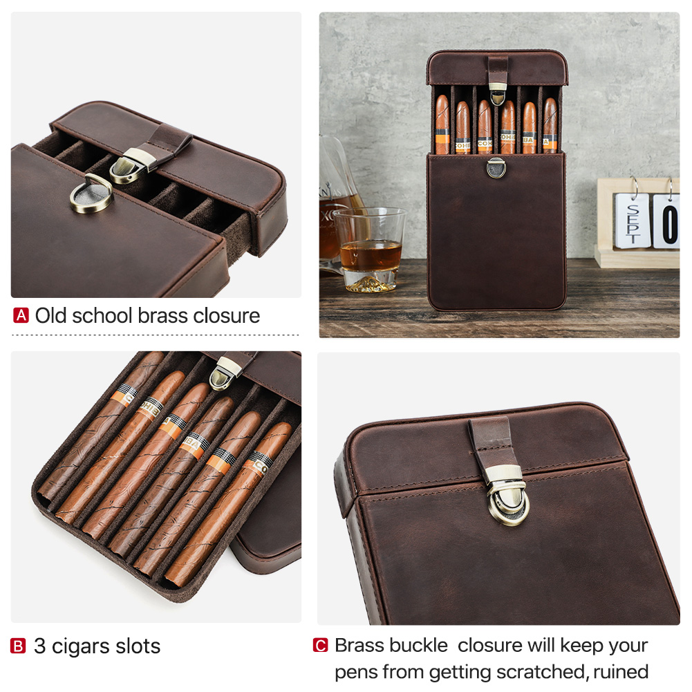 ของแท้หนังซิการ์แบบพกพา HOLSTE - Coffee Equipment Travel Bag บทวิจารณ์และราคา