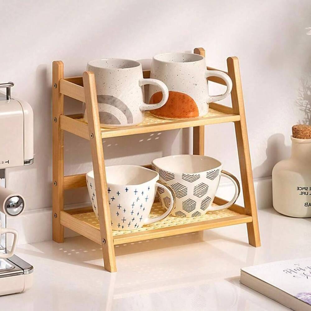 ชั้นวางของบนเคาน์เตอร์ไม้ไผ่ 2 - Coffee Equipment Rack บทวิจารณ์และราคา