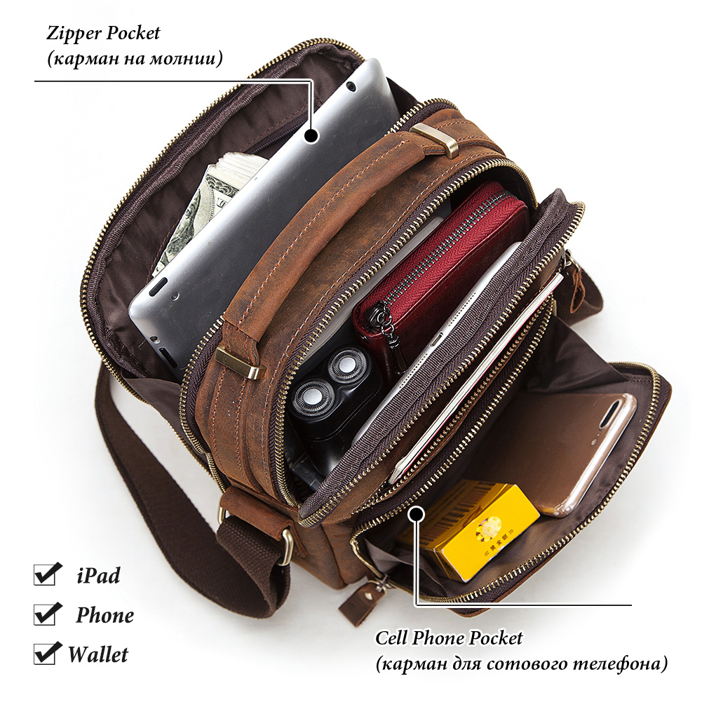 HUMERPAUL ของแท้หนังผู้ชายกระเ - Coffee Equipment Travel Bag บทวิจารณ์และราคา